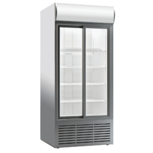Vitrine à boissons avec 2 portes coulissantes - illumination avec LED vertical - par Klimasan Turquie